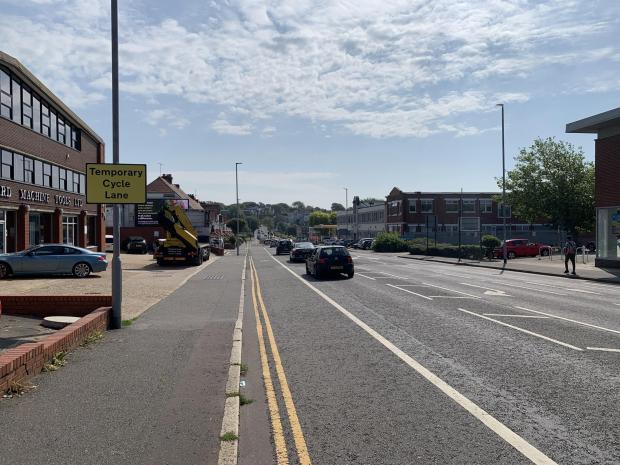 The Argus: The temporary cycle lane was installed in May 2020