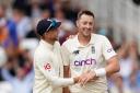 Ollie Robinson impressed with the ball as he took his first England five-for last week in their first test against India