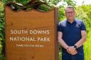 Adam Masters, managing director of Tributes, at the South Downs National Park.