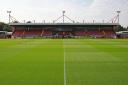 A general view inside of the ground before the Sky Bet League Two match at the People's Pension Stadium, Crawley.