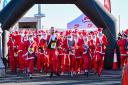 Hundreds of runners took part in the annual Santa Dash along Hove seafront