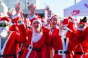 Hundreds of runners took part in the annual Santa Dash along Hove seafront