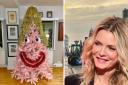 Hollywood star Michelle Pfeiffer has shared a picture of a Rottingdean designer's Christmas tree