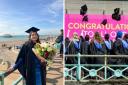 Graduates from University of Brighton enjoyed their special day on the seafront