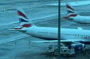Passengers on board a British Airways flight have been delayed for several hours due to wintry conditions at Gatwick Airport