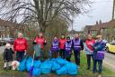 Labour Party activists and candidates, along with local residents, teamed up to clean litter from the streets in Hangleton