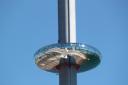 Visitors to the i360 stripped off for a special nude flight on the viewing tower