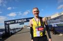 Brighton Marathon: Winner crosses the line