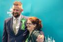 Phelim Mac Cafferty and Hannah Allbrooke after defeat in election