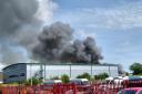 A massive fire has broken out at Burgess Hill industrial estate