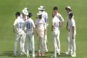 Sussex celebrate a wicket at Cardiff
