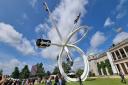 Centre piece sculpture at the Goodwood Festival of Speed