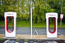 An example of Tesla's superchargers