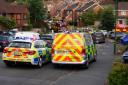 Emergency services attend a 'chemical spill' in Haywards Heath