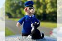The Crochet Queen's latest creation is Postman Pat and his cat Jess