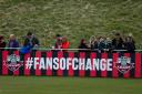 Fans look on at The Dripping Pan. Image: PA