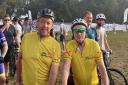 David Graney, left, at the London to Brighton Cycle ride