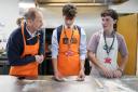 The Duke of Edinburgh donned an apron and worked in the kitchen at Bhasvic