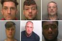 Clockwise from top left: Robert Sheppard, Andrew Lewis, Daniel Williams, Junior Grah, Darren Shand and Charles Durdle were all jailed in October