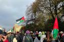 Pro-Palestine protesters stage vigil in Brighton city centre