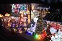 The Christmas display in Saxifrage Way, Worthing