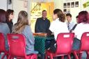 Hove MP Peter Kyle spoke to Year 8 pupils at Blatchington Mill
