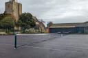 The refurbished tennis courts are now ready for the community to use