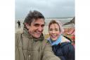 Stephen Vincent McGann and Laura Main were also in West Wittering for the scenes