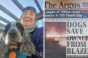 Kirstine Rickards has paid tribute to her dog Kiki who saved her from a house fire 12 years ago. The story made the front page of The Argus in 2012