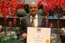 An Indian restaurant won a prestigious award. Pictured is owner Murad Hossain