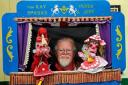 Ray Sparks with his Punch and Judy show