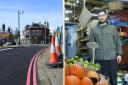 Business owners have given their thoughts on red routes which are being painted. Right, Ishaq Karimi, a business owner in Preston Road, Brighton