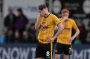 DESPAIR: Bryn Morris after County's defeat to Crawley