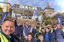 Sea Life staff went litter picking to mark Earth Day