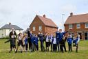 Willingdon Primary School pupils throw their seed bombs