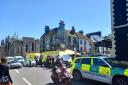 Emergency services responded to the incident in Brighton this afternoon