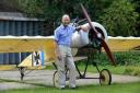 Commercial pilot Mike Clark has built a three quarter size replica of an old German fighter