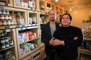Stefanos Lianakis and partner Angeliki Zafeiropoulou at their deli, Sage & Relish, Western Road, Hove – picture by Terry Applin