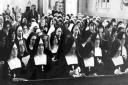 Nuns of the Blessed Sacrement at St John the Baptist Church during High Mass in 1965