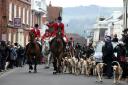 The Lewes Hunt 2014 leaving the High Street