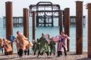 Three Score Dance Company performing at the West Pier.