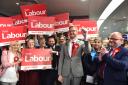 Lloyd Russell-Moyle with his supporters