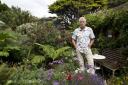 Geoff Stonebanks in his garden