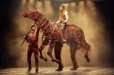 Thomas Dennis atop puppet Joey in War Horse