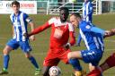 Arnaud Mendy in action during his first stint at Whitehawk. P{icture by David Pillman