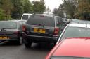 RAMMED: One of the roads where commuters are now parking their cars following the latest round of parking restrictions