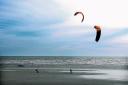 Kite surfing in Littlehampton – Picture by Simon Dack