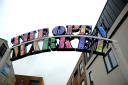 The new neon sign for Brighton’s Open Market. Photo by Simon Dack