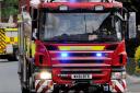 Firefighters are tackling a fire in Burgess Hill