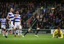 Glenn Murray at Loftus Road in Albion's last trip to face QPR